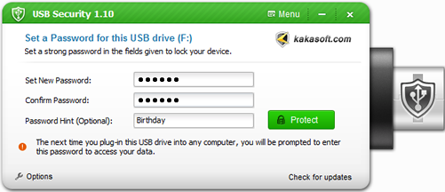 Secure USB drive