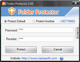 Screenshot of KaKa Folder Protector