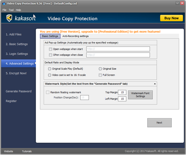 DRM Settings