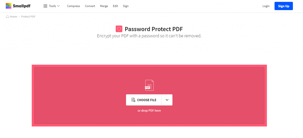 password protect pdf online