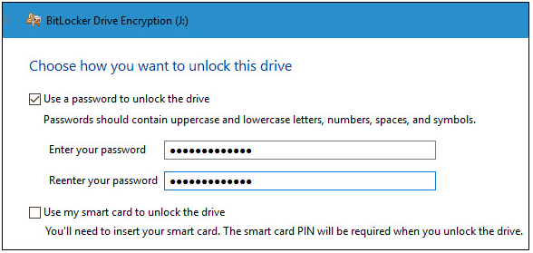 sd card encryption with bitlocker on windows