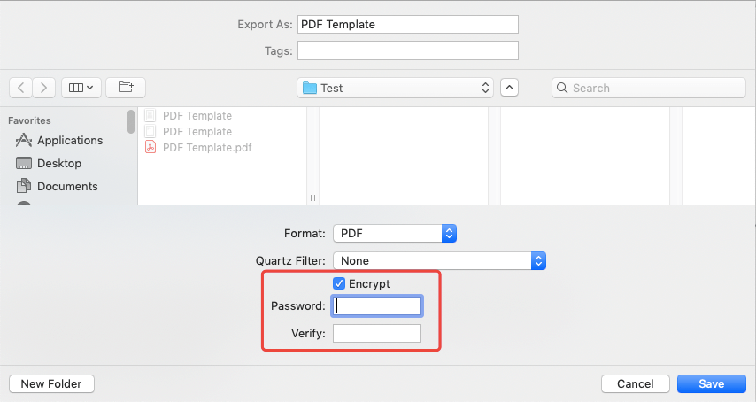 encrypt pdf on mac with preview