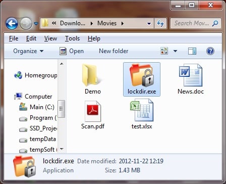 folder list on windows 10