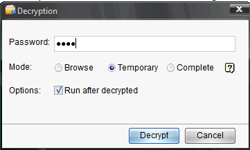 decryption protected folders