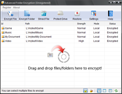 folder encryption on windows 10