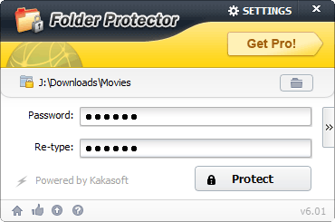 password protect folder