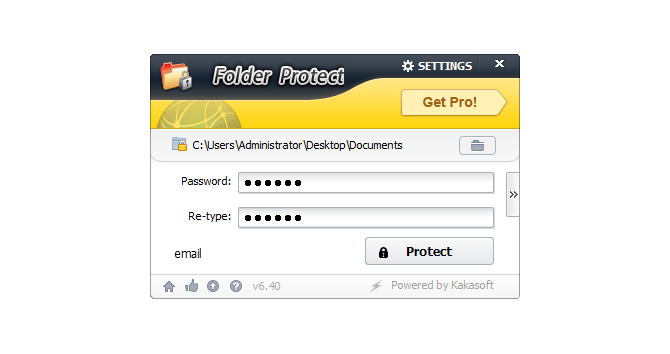 password protect files