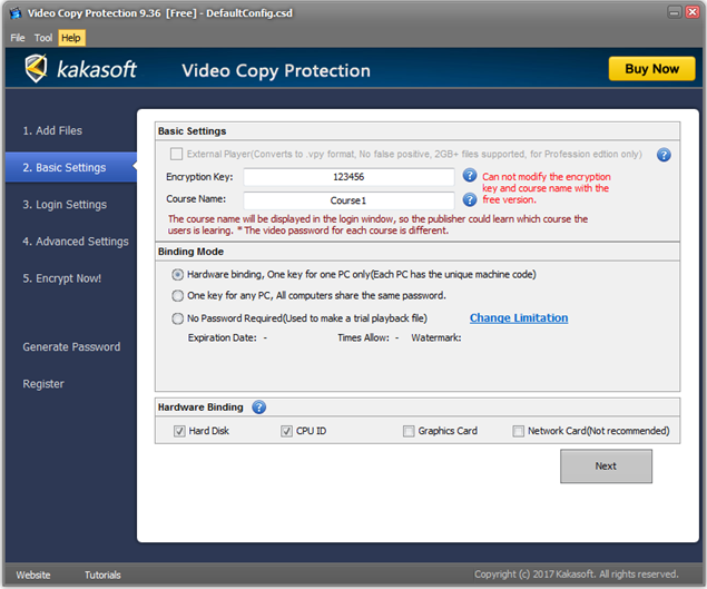 How to use Video Copy Protection?