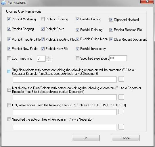 Permissions Explanations of Shared Folder Protector