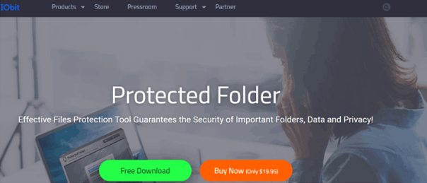 use IObit Protected Folder to folder protection