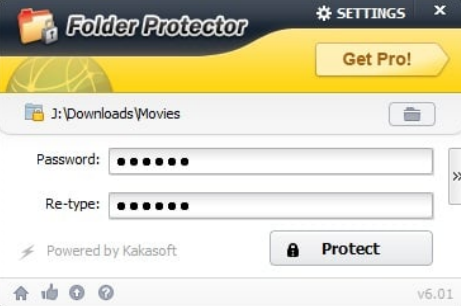 use Folder Protector (LockDir) to folder protection