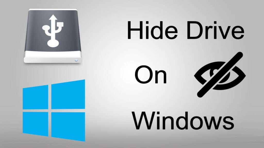 how to hide a hard drive
