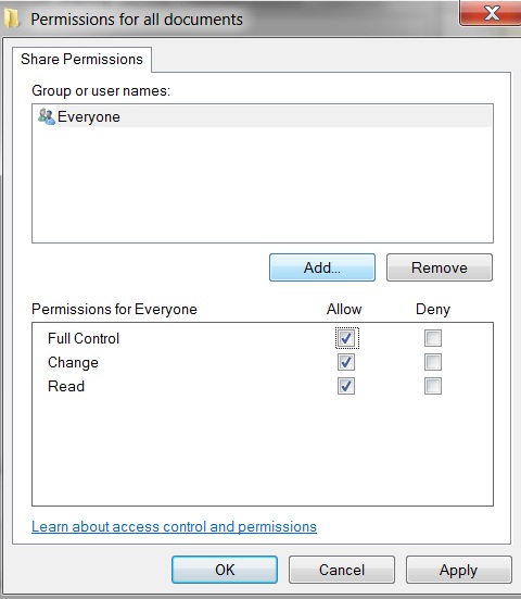 set share permissions windows
