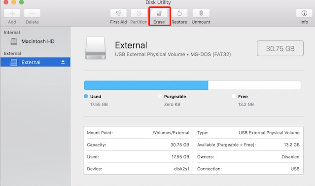 encrypt external hard drive on Mac