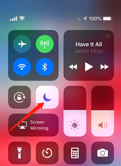 disable the do not disturb mode