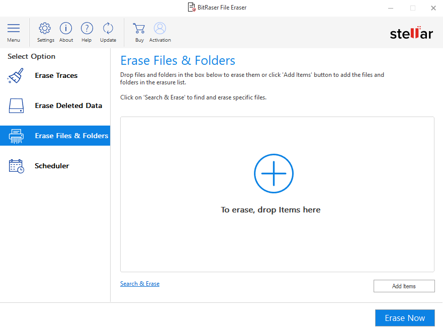 erase hard drive with bitraser