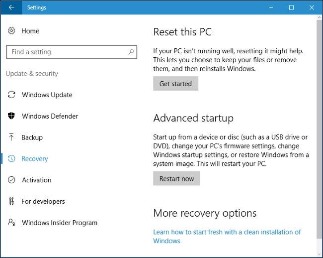 reset to securely wipe a hard drive in windows 8