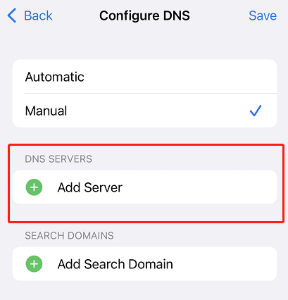 reset dns settings